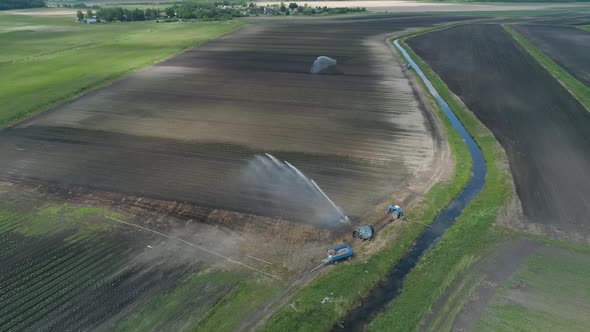 Irrigation System on Agricultural Land