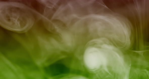 Abstract Colorful Smoke on a Black Background