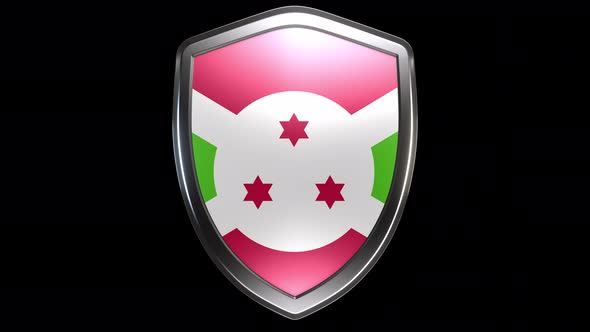 Burundi Emblem Transition with Alpha Channel - 4K Resolution