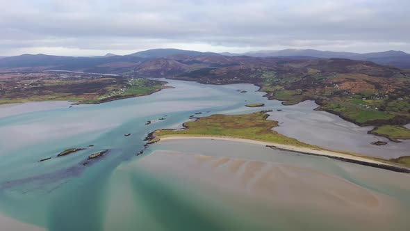 Sandy Beach in Gweebarra Bay By Lettermacaward in County Donegal  Ireland