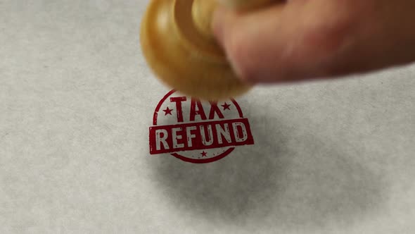 Tax refund stamp and stamping loop