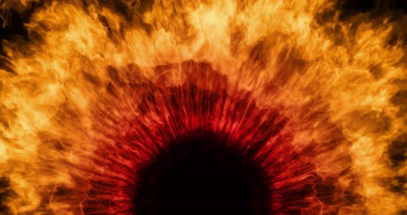 Abstract Color Burst Eye, smoke explosion, twirling mist (fog, smoke). alt