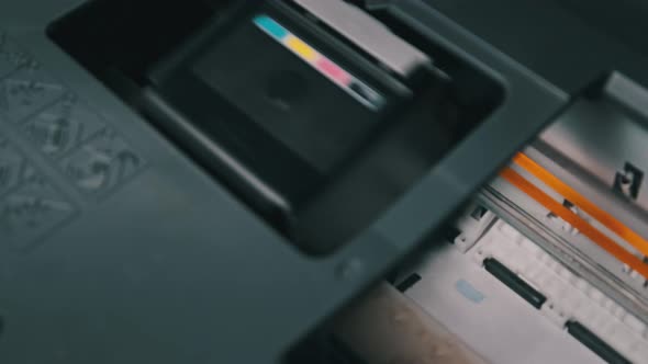 Process of Printing a Paper Document on a Jet Printer NFT Token Printing