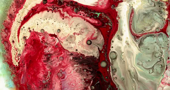 Beautiful red and white colors mixing / Videohive
