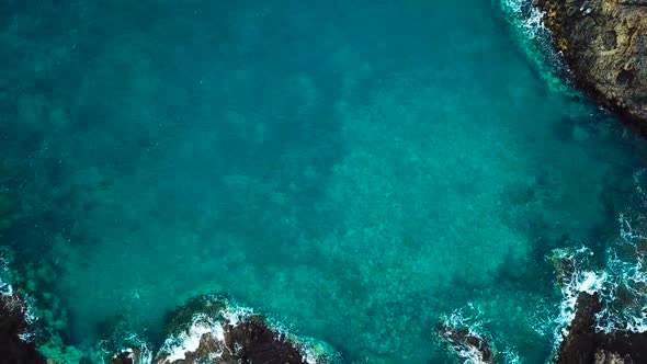 Top View of a Deserted Coast