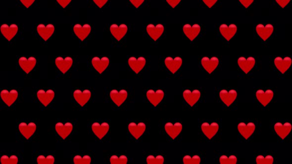 hearts loop background animation effect
