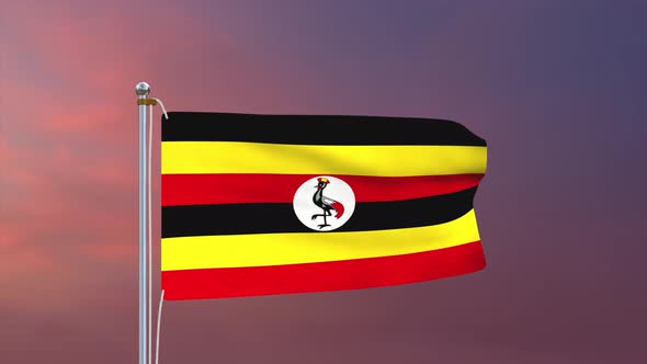 Uganda Flag 4k