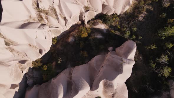 Cappadocia Landscape Aerial View. Turkey. Goreme National Park