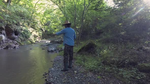 Fishing In Wide River