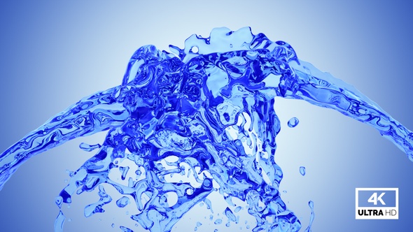 Blue Water Splash Collision alt