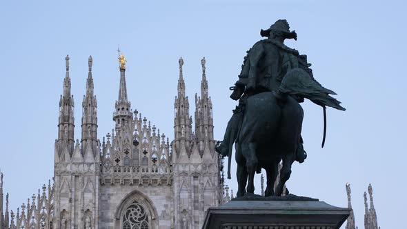 Statue of Vittorio Emanuele II, Milan, Italy 09