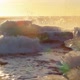Icebergs Floating and Melting in Stormy Ocean - VideoHive Item for Sale
