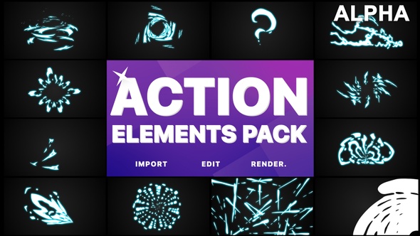Action Elements | Motion Graphics Pack alt