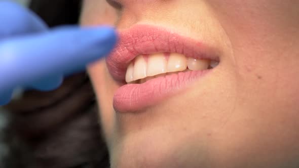 Smile of Dental Patient.