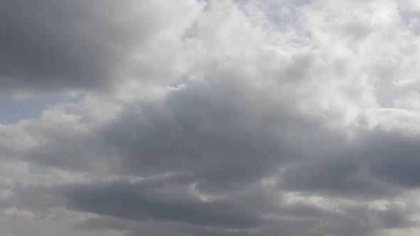 Cloud time lapse, storm, stormy weather, spring season