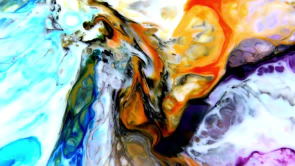 Abstract Colorful Colours Paint Ink Explode 12