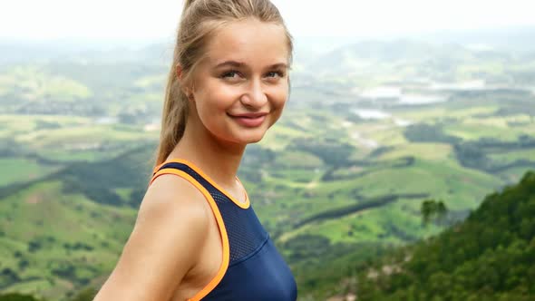 Smiling Fitness Girl