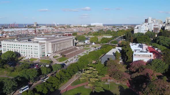 University of Buenos Aires, Law School, Park (Argentina) aerial view