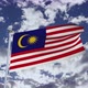 Malaysia Flag With Sky 4k - VideoHive Item for Sale