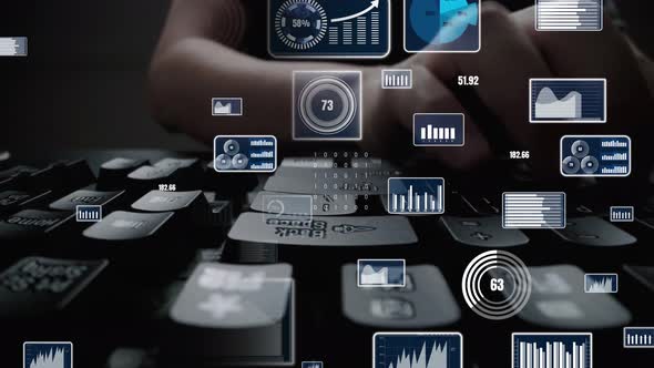 Creative Visual of Business Big Data and Finance Analysis on Computer