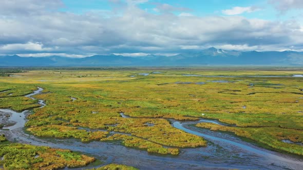 Avacha River Delta on Kamchatka