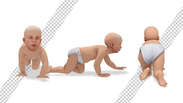 Crawling Baby (3-Pack)
