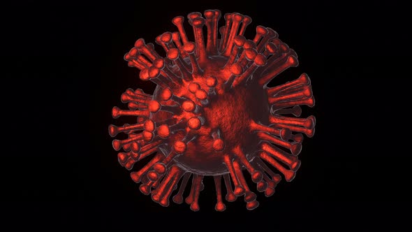 Dying coronavirus cell video.