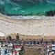 Beautiful top down look Camps Bay beach and the very busy main street down below - VideoHive Item for Sale