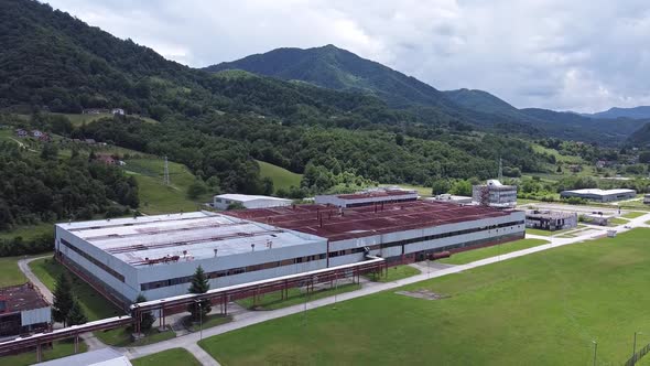  An old battery factory, the former headquarters for the Dutch UN In Sreebrenica - V3