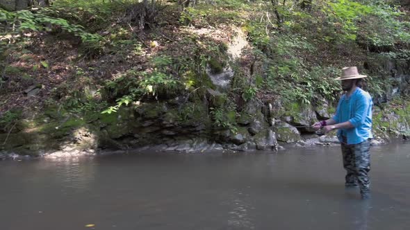 Fishing In Wide River