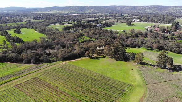 Aerial View of a Farmland in Australia