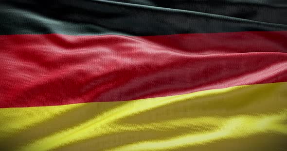 Germany flag waving 4K