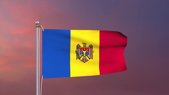 Moldova Flag 4k