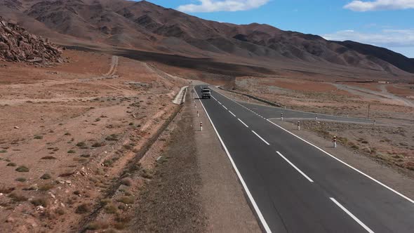 Beautiful Paved Road in the Mountains