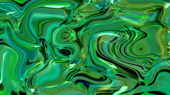 Green Color Pastel Holographic Liquid