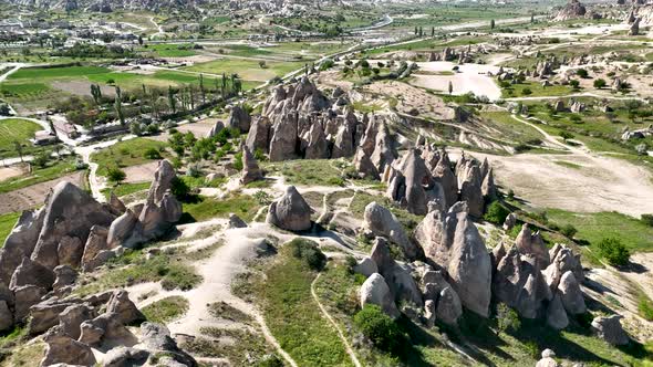 Best Cappadocia Textures aerial view 4 K Turkey