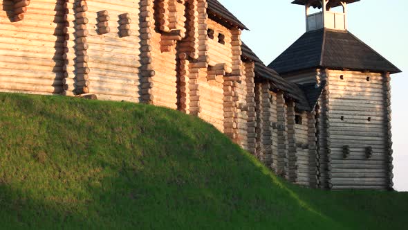 Reconstructed Medieval Wooden Fortress