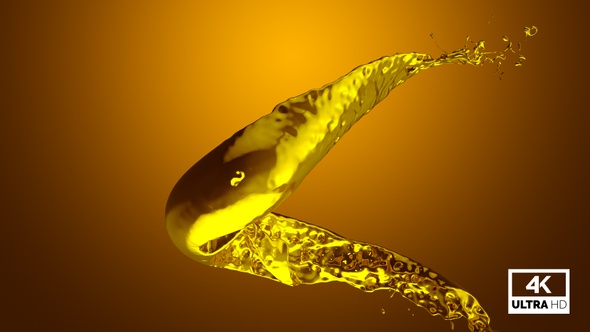 Vortex Splash Of Liquid Gold V4
