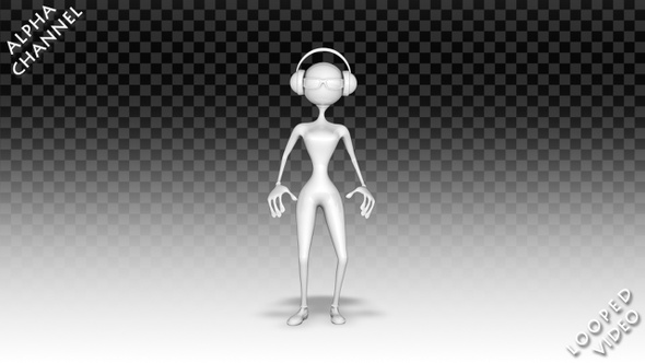 3D Woman Character - Cartoon Hip-Hop Dance