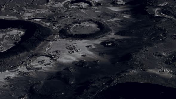 Moon Surface with Many Craters alt