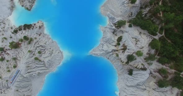 Aerial Blue Lake