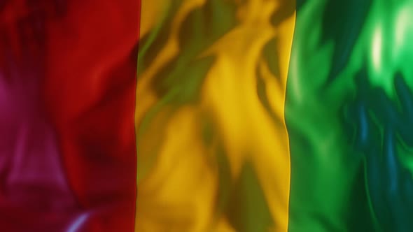 Guinea Flag with Edge Bump