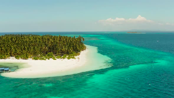 Tropical Island with Sandy Beach