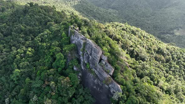 Aerial View of Bottle Beach and Viewpoint in Koh Phangan Thailand