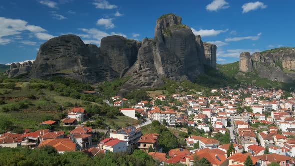 Scenic Landscape of Meteora in Greece