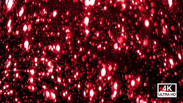 Red Space Dust Particles 4K alt