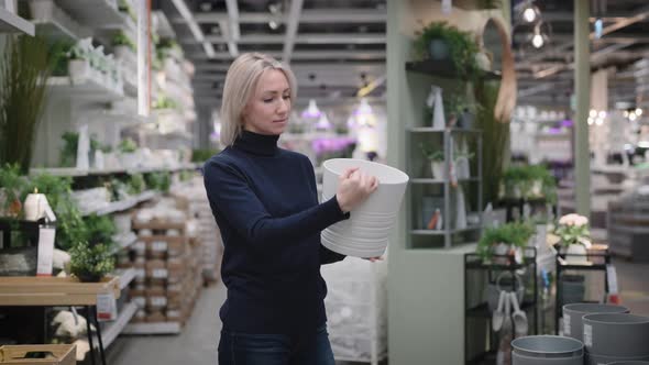 Young Woman in a Flower Shop