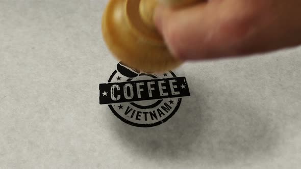 Coffee Vietnam stamp and stamping loop alt