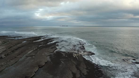 4k footage- Amazing view over Cascais coast in Portugal.