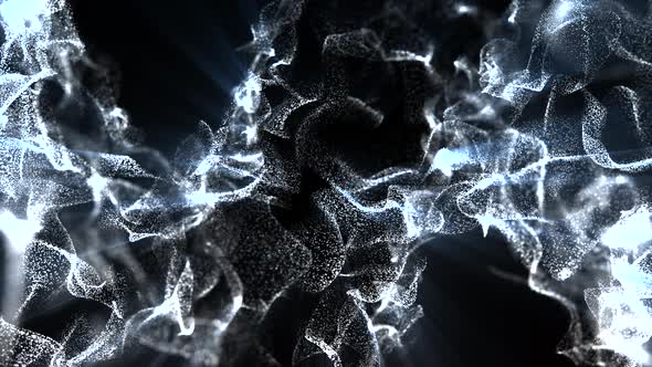 Abstract Particles Flowing Background